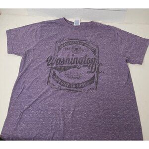Washington DC Womens Purple Short Sleeve Shirt Tshirt Size Medium